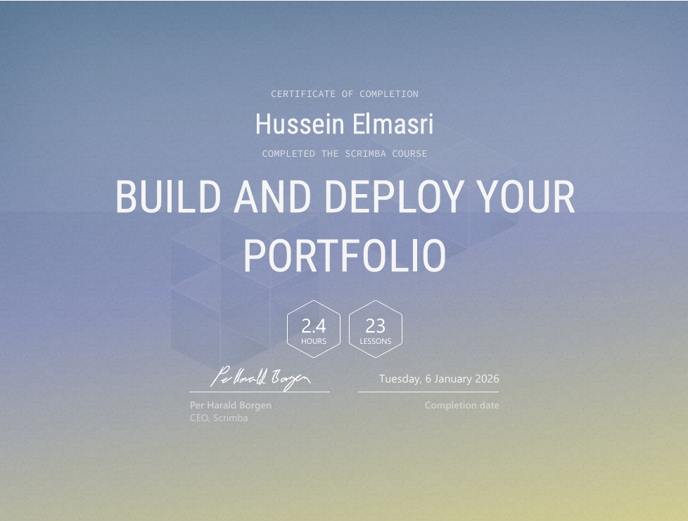 Build and Deploy Portfolio